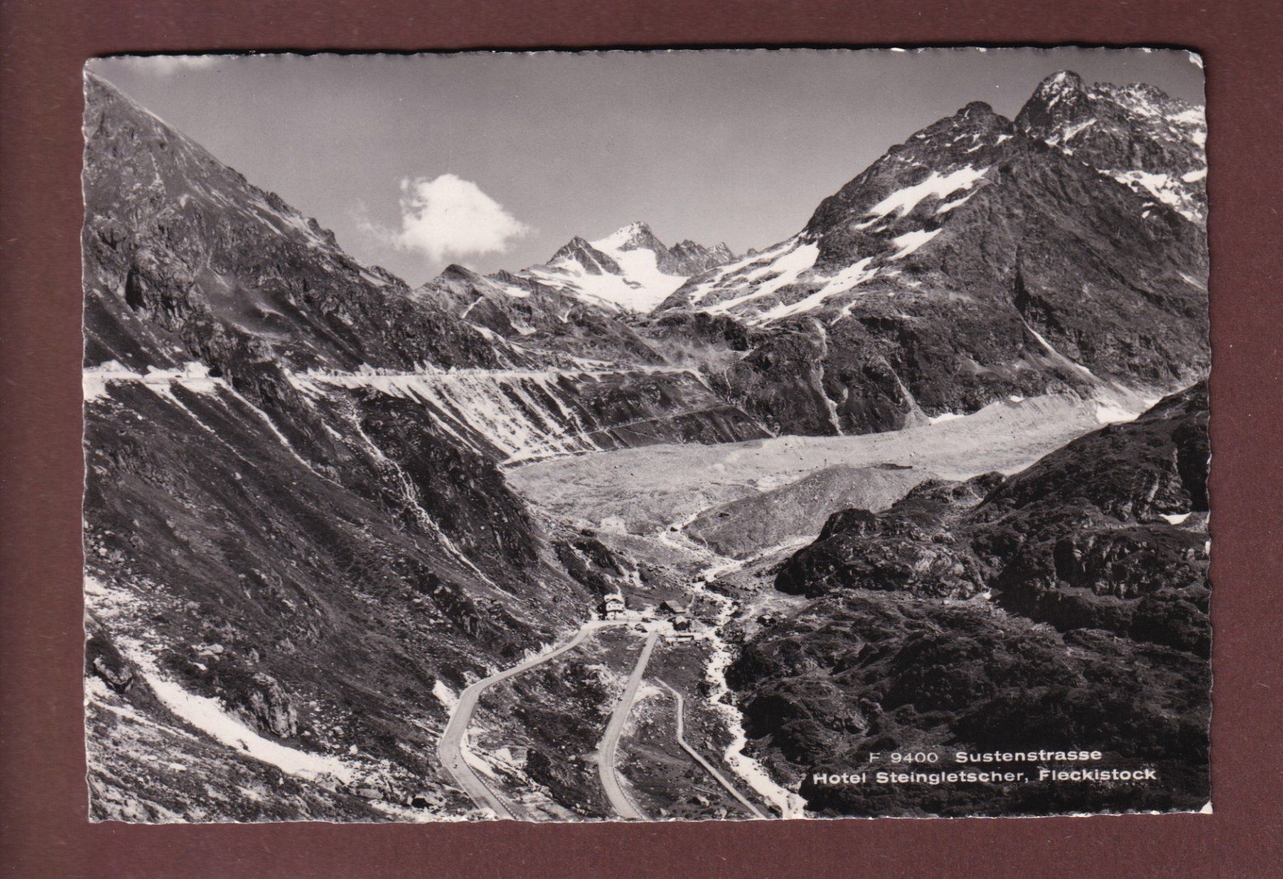 Cartoline postali: SUSTENSTRASSE - Hotel Steingletscher - 1948 – Usato da Pully venduto da nicecards-shop
