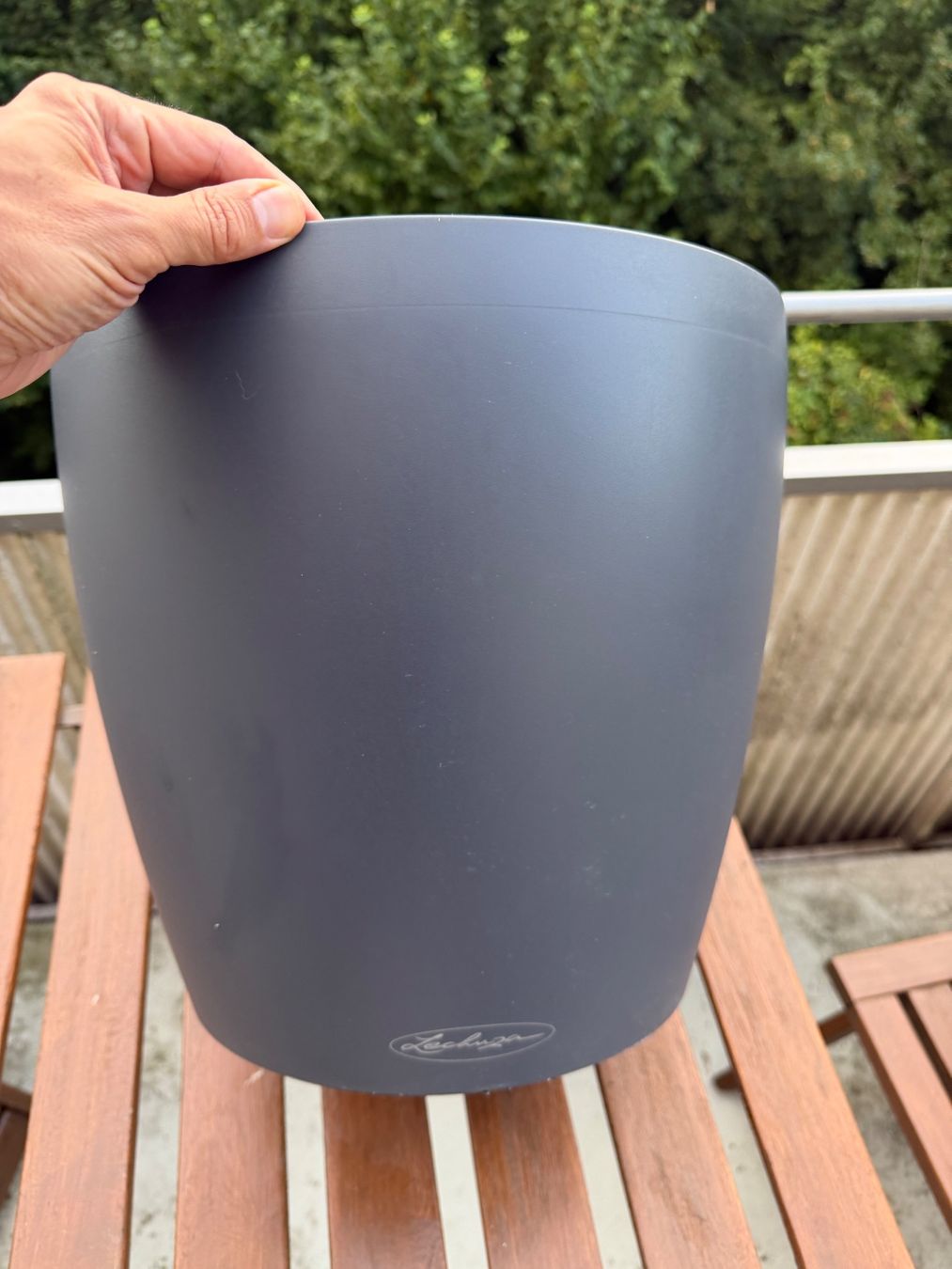 Lechuza Vasi per fiori: Round Planter with Water Level Indicator Grey 32 cm – Usato da Zürich venduto da aus_r2dq 2