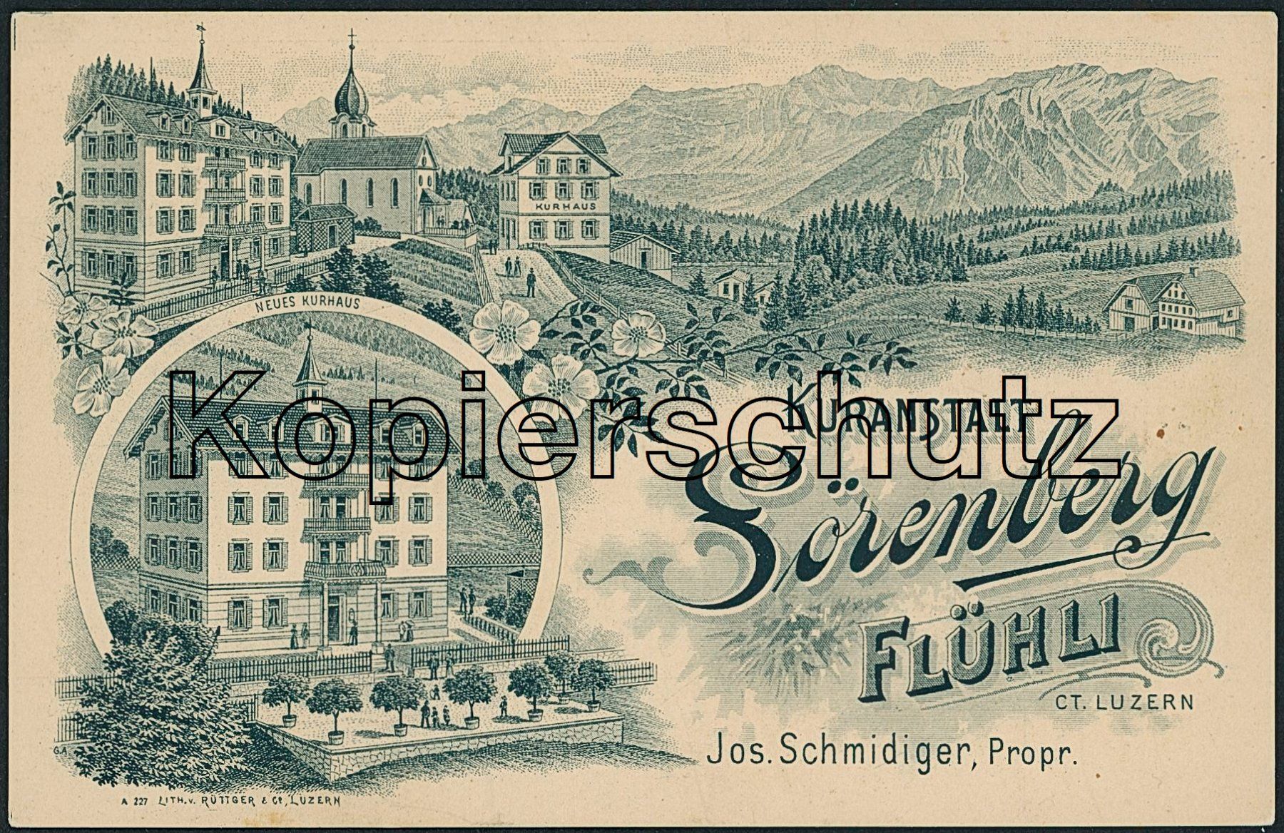 Cartoline postali: LU Sörenberg - Litho - Flühli – Nuovo (secondo la descrizione) da Schindellegi venduto da Jonathan77