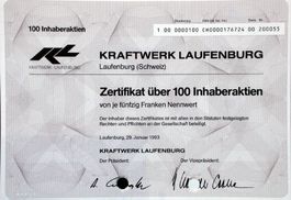 Kraftwerke Laufenburg, Laufenburg - 1993