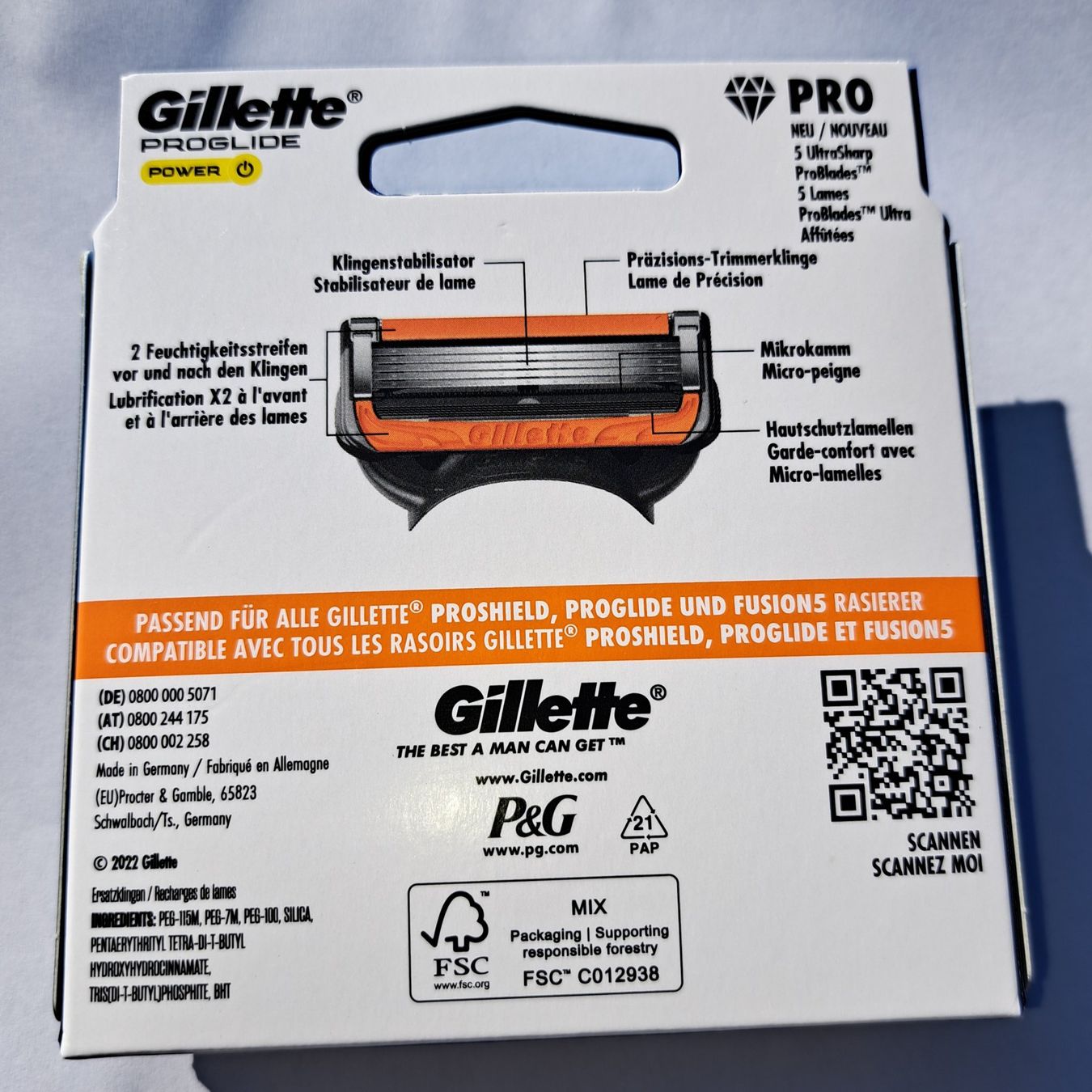 Gillette Rasoi & Lamette da barba: Gillette Proglide 8 Klingen – Nuovo e nell'imballaggio originale da Neukirch venduto da reptil92 1