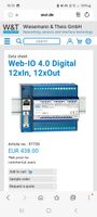 W&T Web IO 12 Digital Input Output,TCP  Relais, Schalter