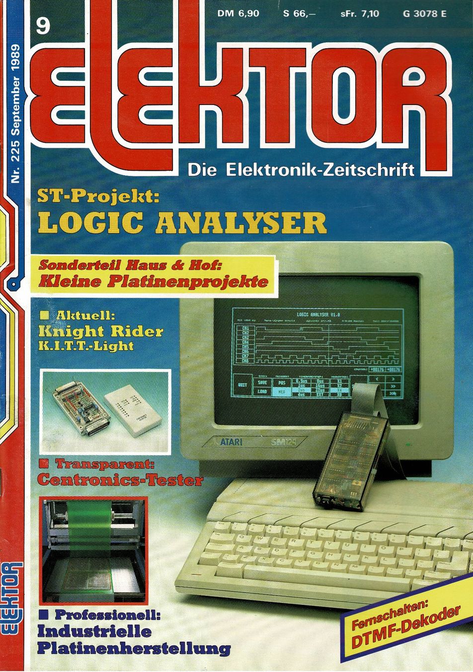 Riviste & Magazine: ELEKTOR Nr. 225 Sept. 1989 Logic Analyzer – Usato da Hinwil venduto da RomRay