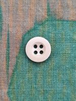 4-Lochknopf, 14.5 mm, Kunststoff, hellbraun, Variante 3