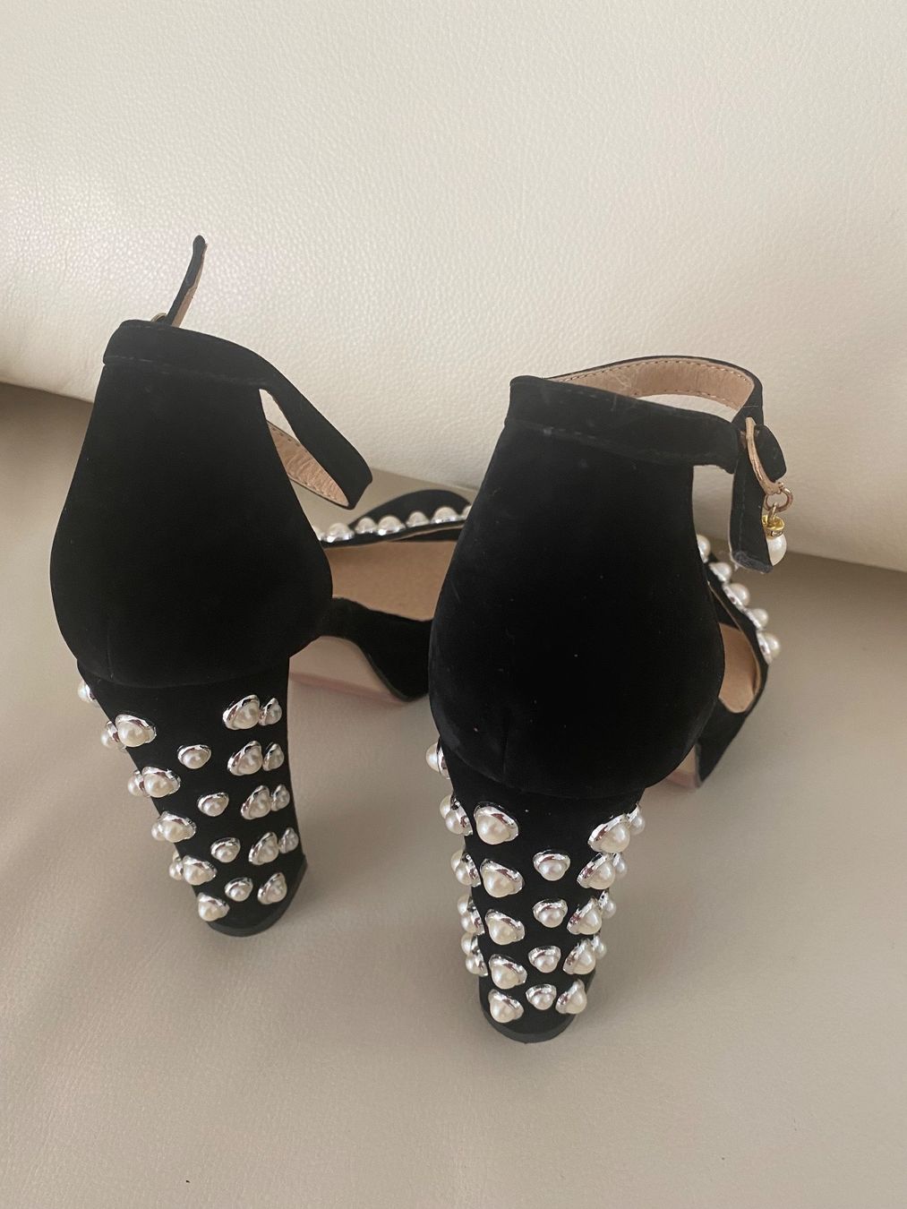 Scarpe da donna: Extravaganter High Heel Damensommerschuh mit Perlen, Gr.39 – Nuovo e nell'imballaggio originale da Winkel venduto da ferrari2022 2