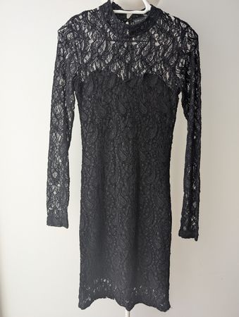 TopShop Spitzenkleid, Grösse 36, schwarz, Kleid, Spitze