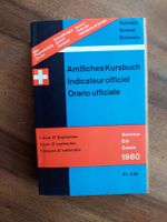 Amtliches Kursbuch der Schweiz - Sommer 1980