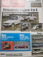 AI 7/83 BMW 524 td Audi 200 Uno Marcos  XJ 6 Dukat Pajero xa