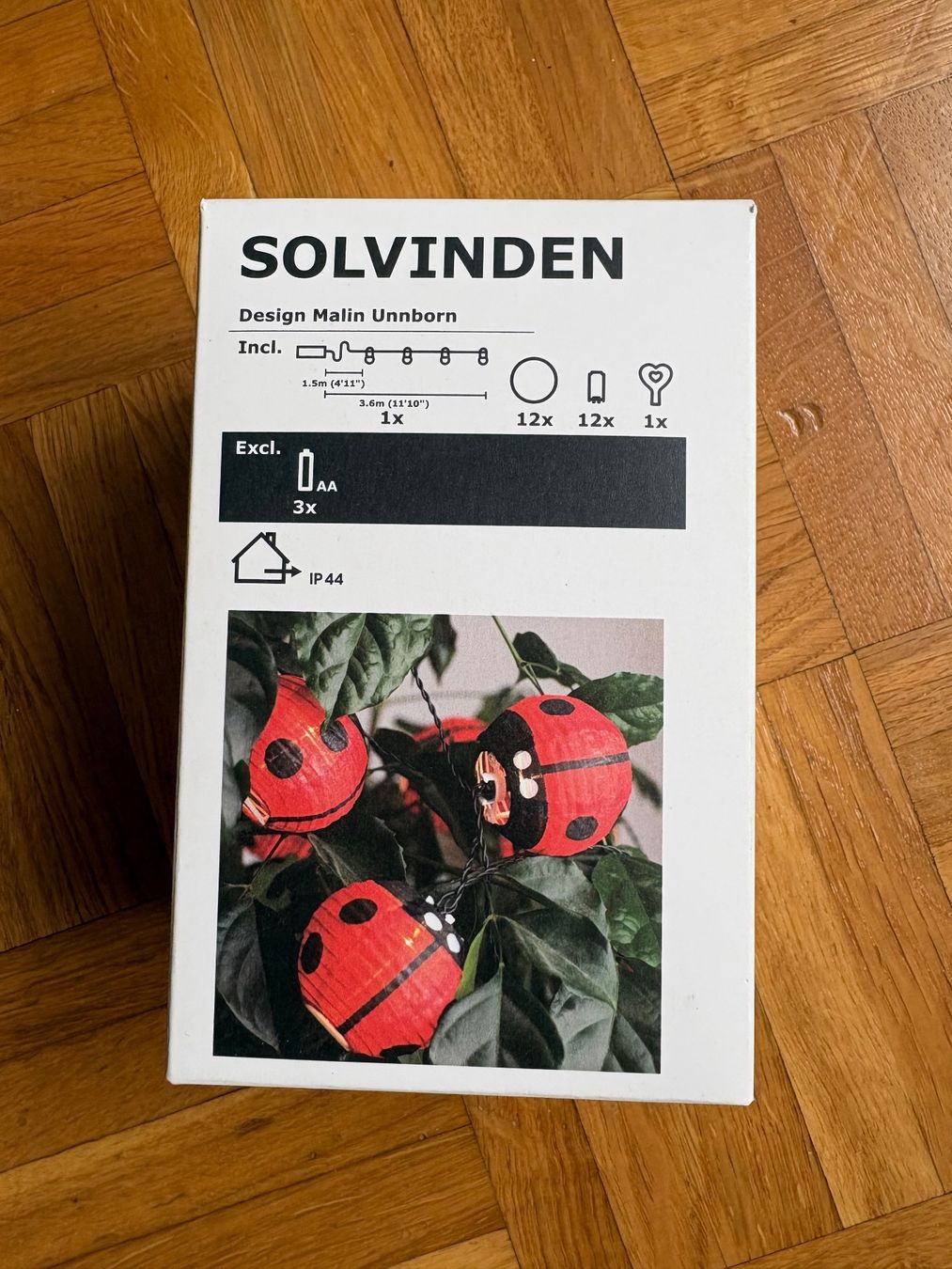 Ikea Ghirlande e barre luminose: Ikea SOLVINDEN Lichterkette Marienkäfer Sommer – Nuovo e nell'imballaggio originale da Genève venduto da sunandwind