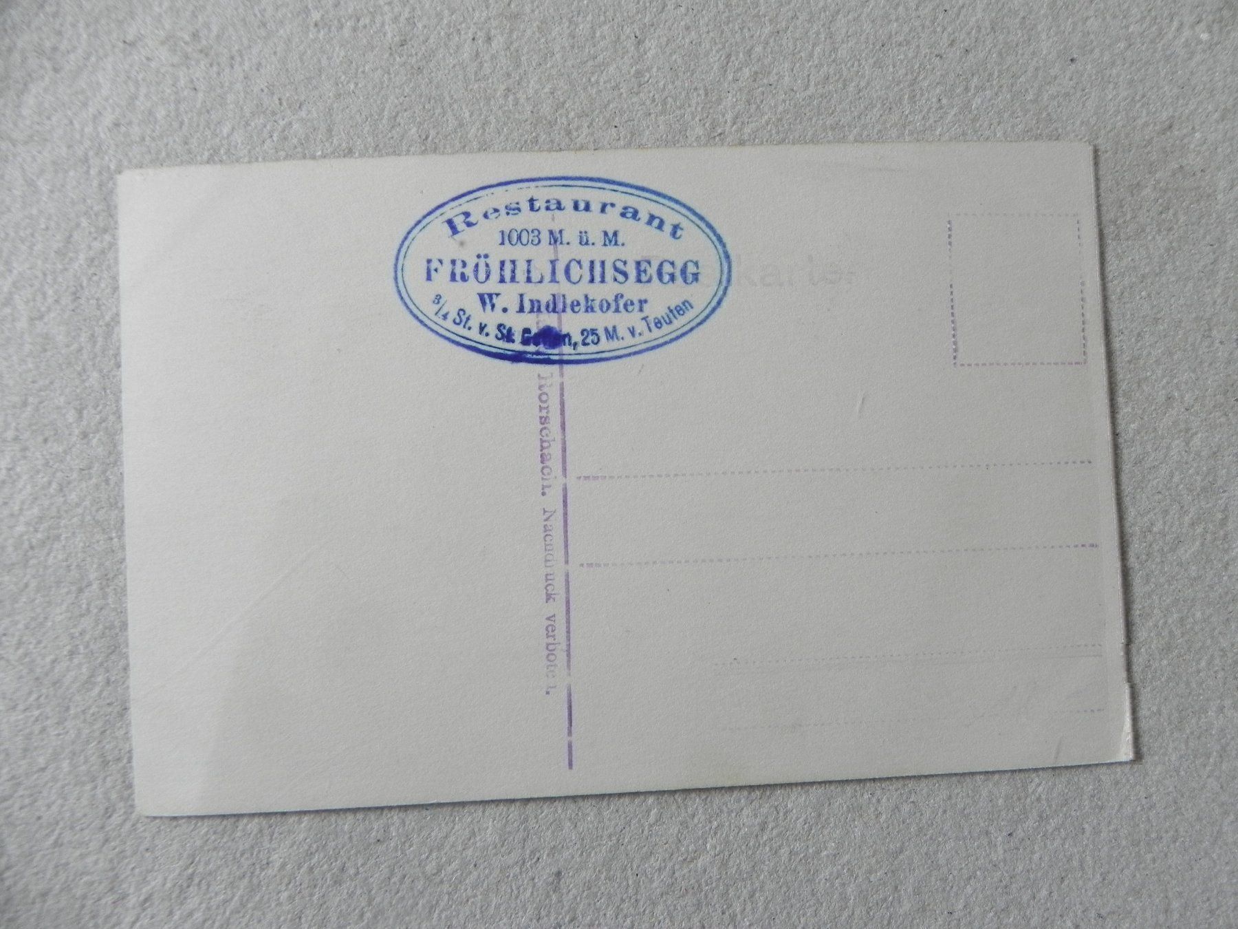 Cartoline postali: Karte Teufen App. A. Hane Rorschach 1920 – Usato da Siebnen venduto da krimsie 1