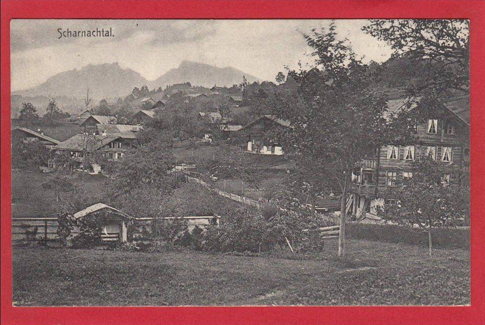 Cartoline postali: SCHARNACHTAL, LICHTDRUCK 1910 – Usato da Grüningen venduto da Kartenlaube