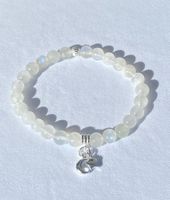 Edelstein Armband Regenbogen Mondstein Flashs Silber a.Mass