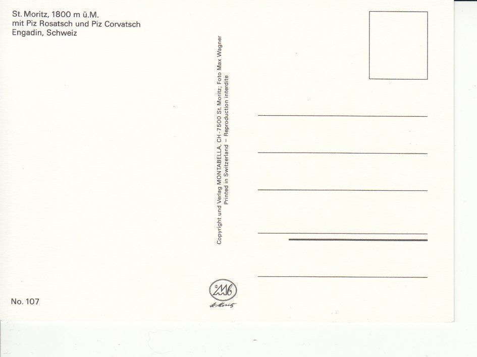 Cartoline postali: St. Moritz 10 um 1995 – Usato da Bürglen TG venduto da StampGraf 1