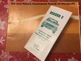 Opel Rekord E Verkaufsprospekt 26 Seiten September 1977