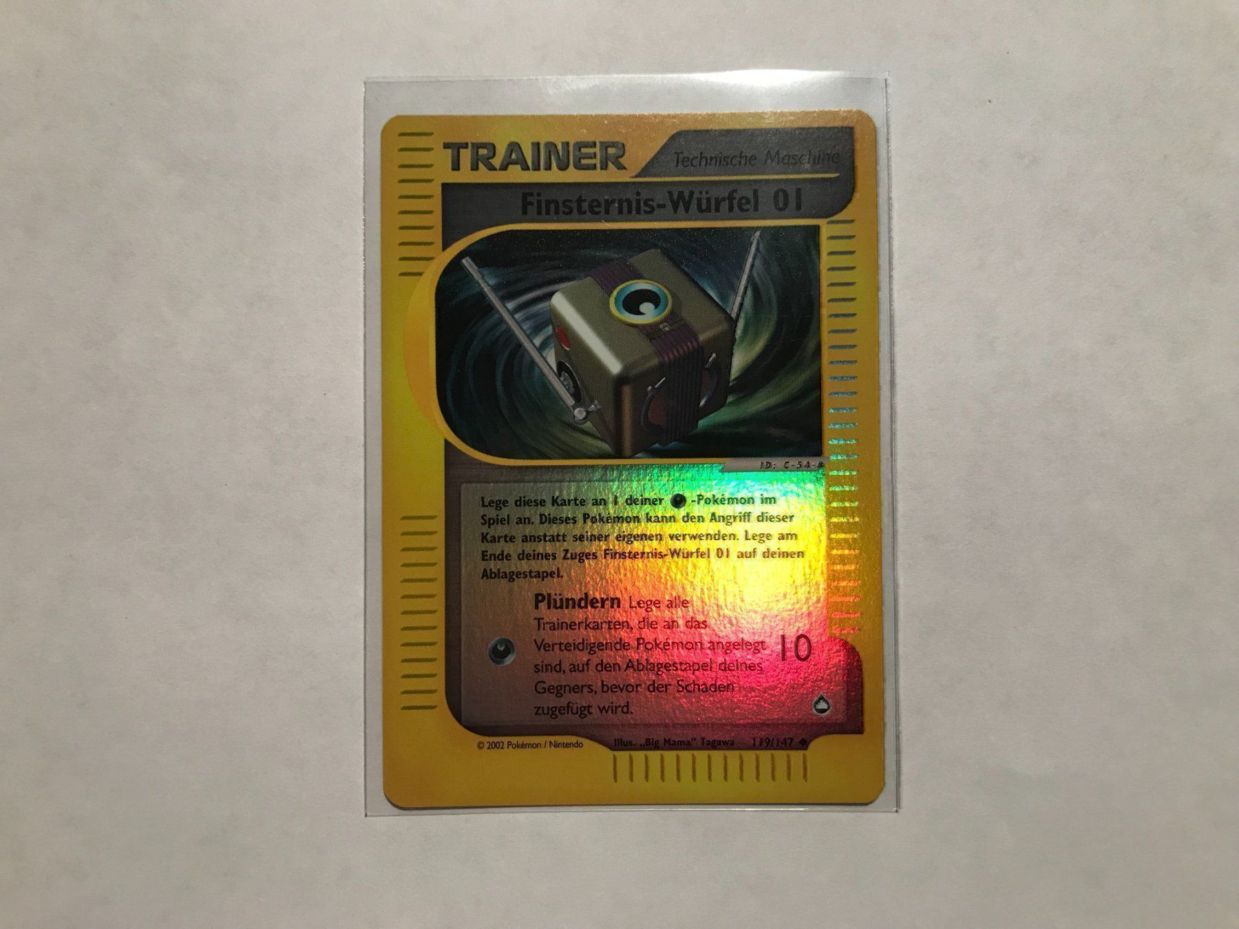 Pokémon Sammelbilder & Trading cards: Finsternis Würfel reverse holo Aquapolis – Neu (gemäss Beschreibung) aus Hagendorn von Pokecollectorch