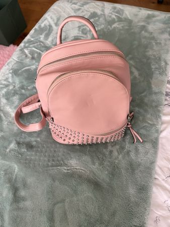 Rucksack rosa Nieten Damen Tasche guter Zustand