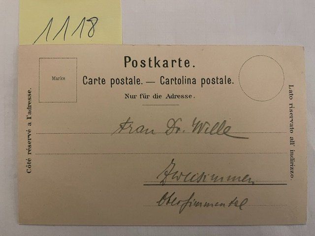Ansichtskarten: alte Ansichtskarte Schloss Thun, 1900 – Gebraucht aus Niederwil AG von dahu75 1