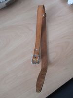 ROBUSTES LEDERHALSBAND 62-75CM/2,5CM NEU