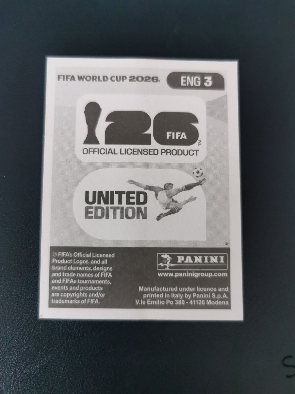 Panini Carte collezionabili: Panini FIFA World Cup Sticker ENG 3 – Nuovo (secondo la descrizione) da Glattbrugg venduto da riseca 1
