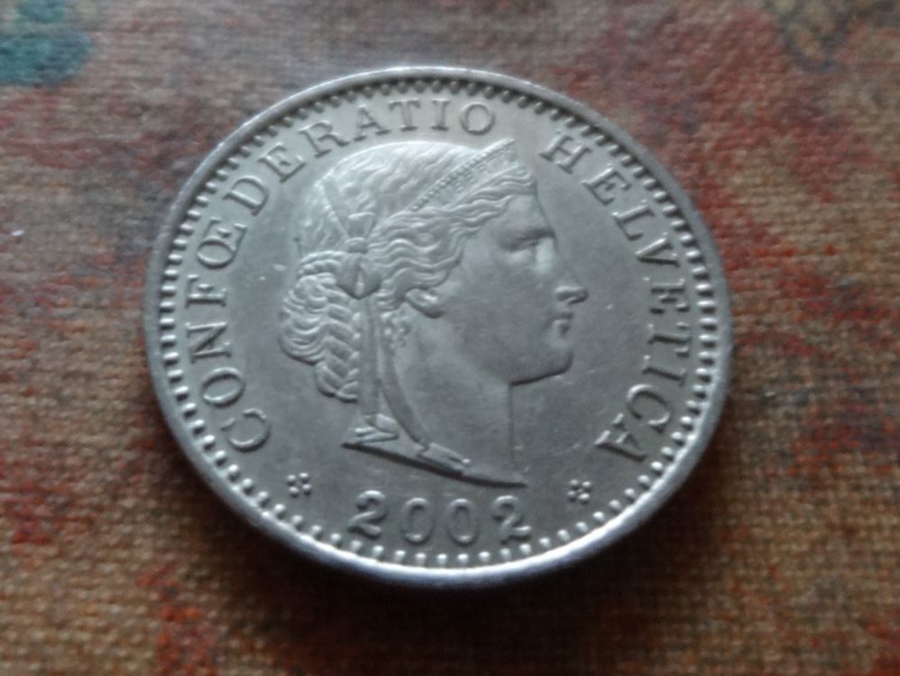 Toutes les monnaies: 20 Rp. 2002 – D'occasion à Romanel-sur-Lausanne par Swift13