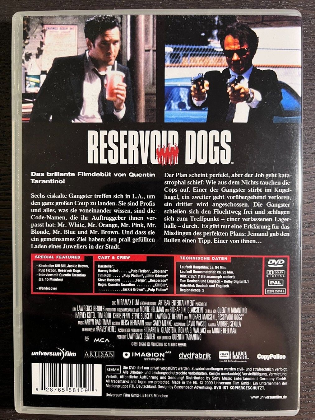 Tutti i DVDs: Reservoir Dogs – Usato da Zürich venduto da FilmFreunde 1