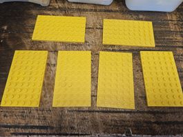 lego 3033 lot de 6 pièces Yellow Plate 6 x 10