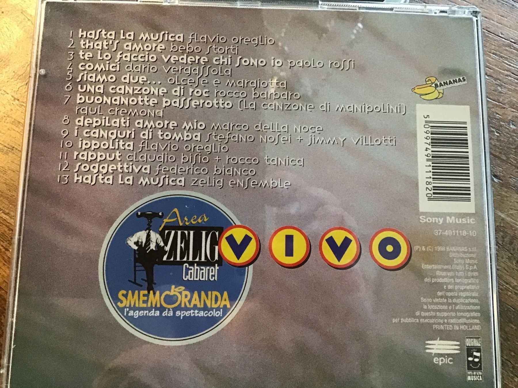 CD: Cabaret  Zellig  Area – Usato da Thierachern venduto da sweden08 1
