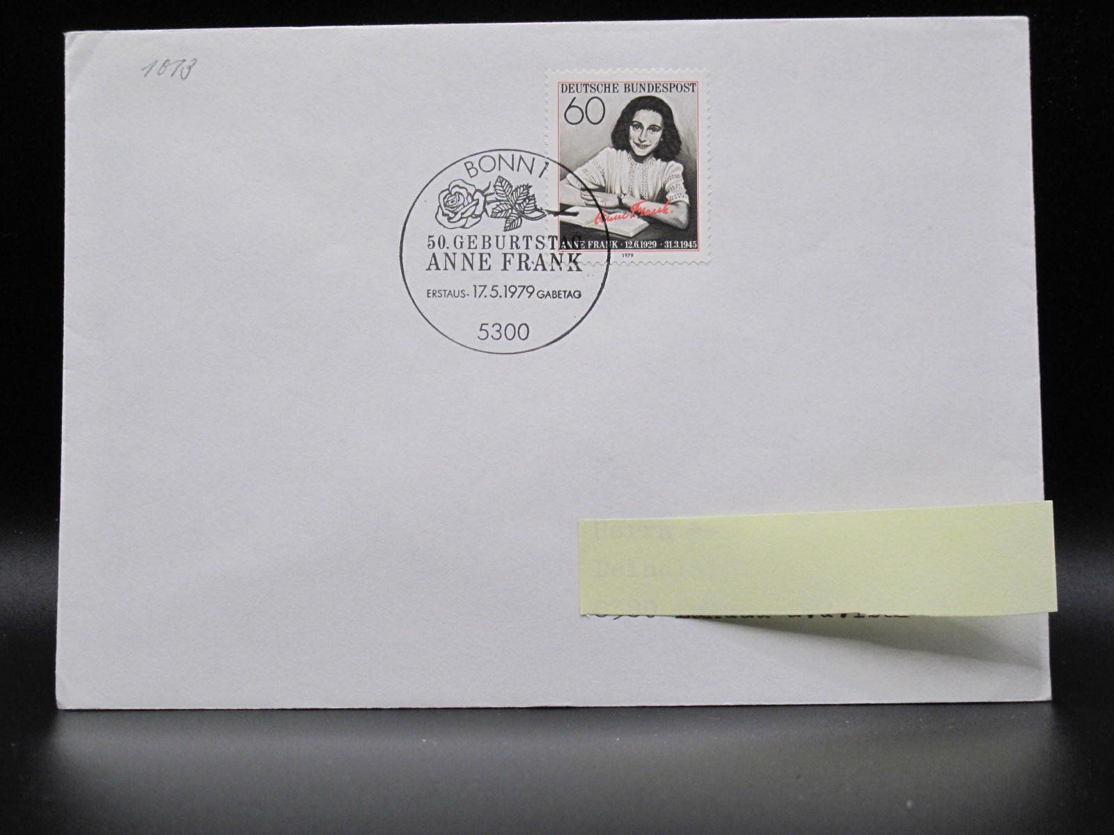 Tutti i francobolli: BRD 1979 Anne Frank FDC – Usato da Wil SG venduto da fva01