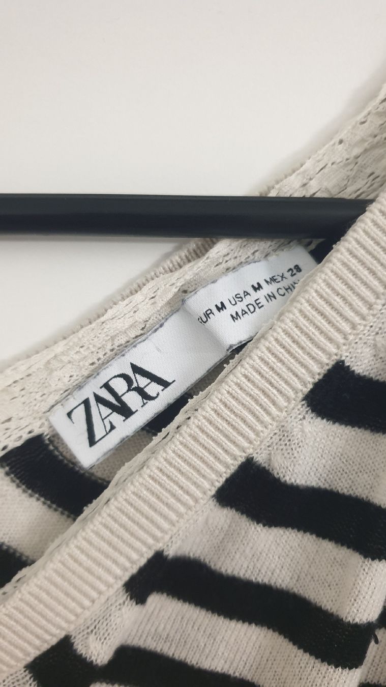 Maglioni & Felpe: Pullover Gr. M, gestreift, V-Ausschnitt mit Spitze – Usato da Gränichen venduto da mic_x2zf 3