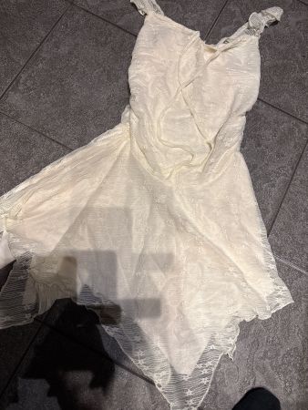 Sommerkleid weiss mit Spitze NEU Grösse S