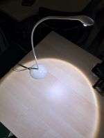 LED Schreibtischlampe weiss mit Schwanenhals gebraucht