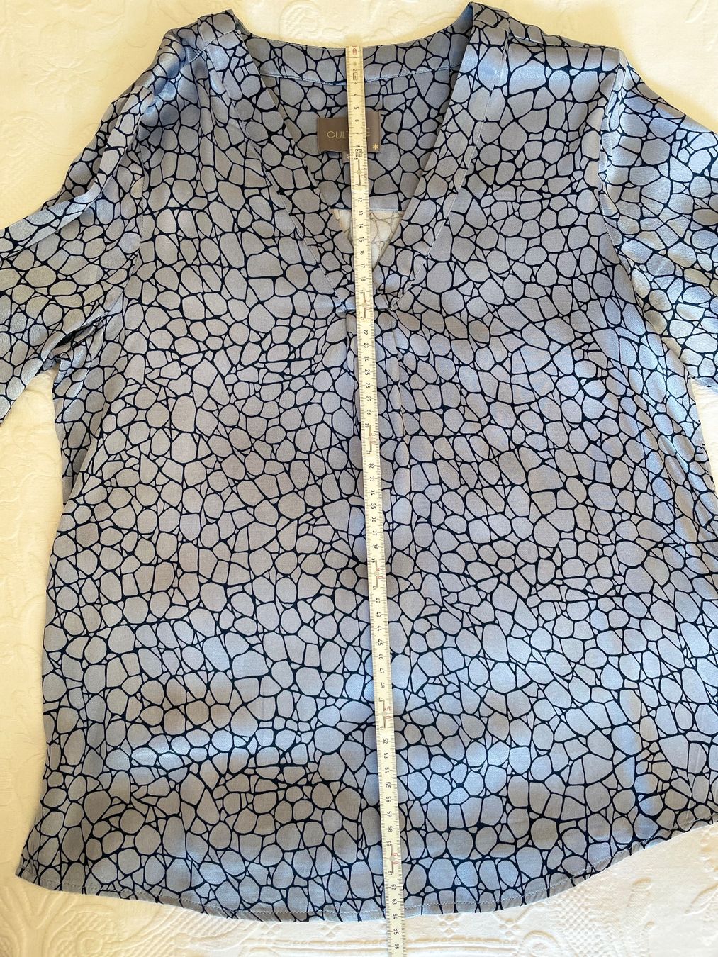 Blusen: Bluse von CULTURE Gr. S blau gemustert – Neu (gemäss Beschreibung) aus Birsfelden von Nic21 7