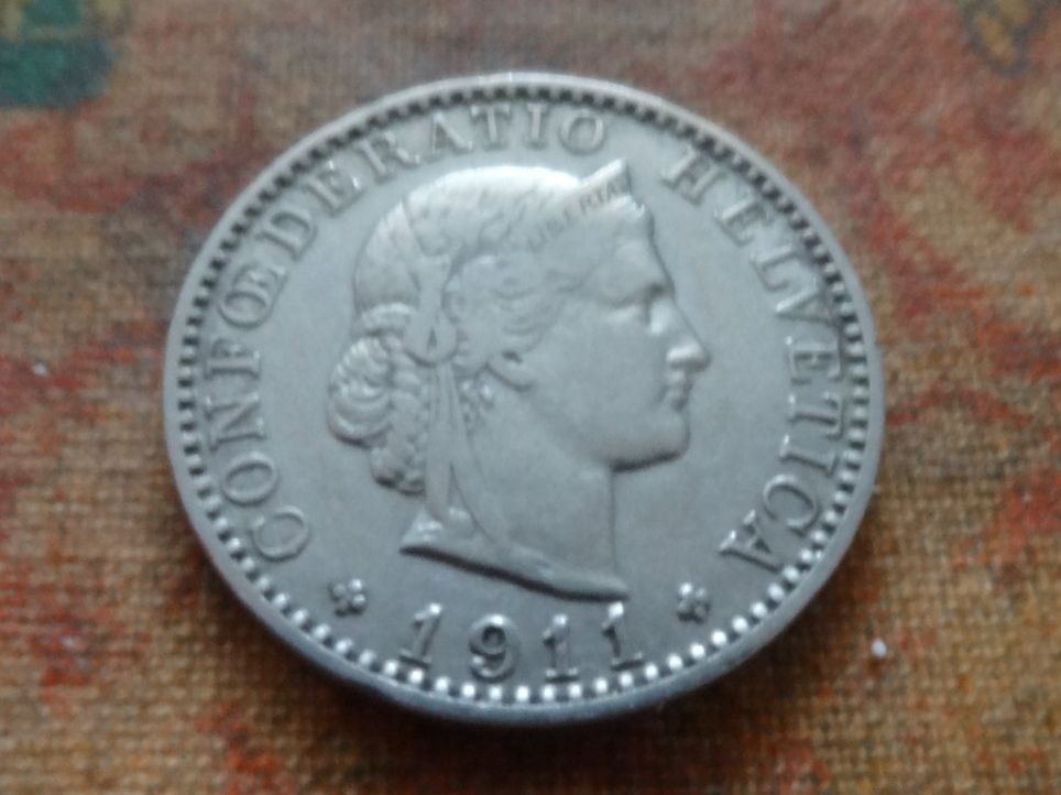 Tutti le monete: 20 Rp. 1911 – Usato da Romanel-sur-Lausanne venduto da Swift13