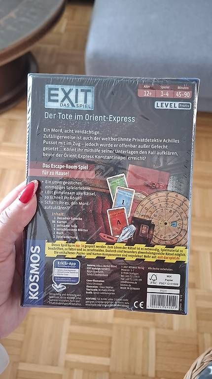 Kosmos Jeux: EXIT - Der Tote im Oriert Express – Neuf avec emballage d'origine à Aefligen par helinae90 1
