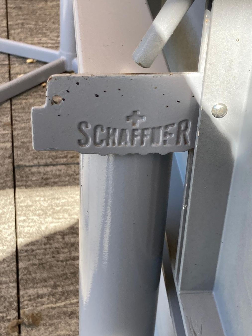 Schaffner Tavoli: Gartentisch mit 6 Stühlen – Usato da Schwarzenbach SG venduto da ernesto3.6 3