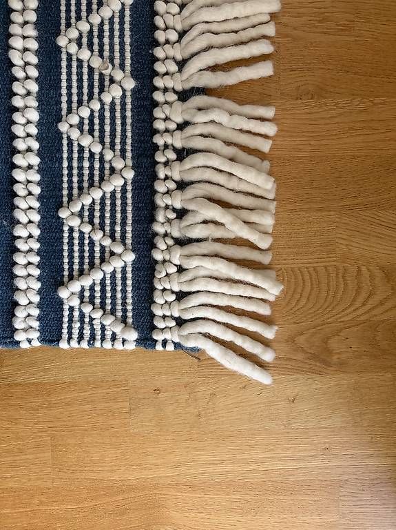 Ikea Teppiche: IKEA Teppich in Blau/Creme  moderner Boho-Look, neuwertig – Gebraucht aus Horw von MumfMufMuffin 2