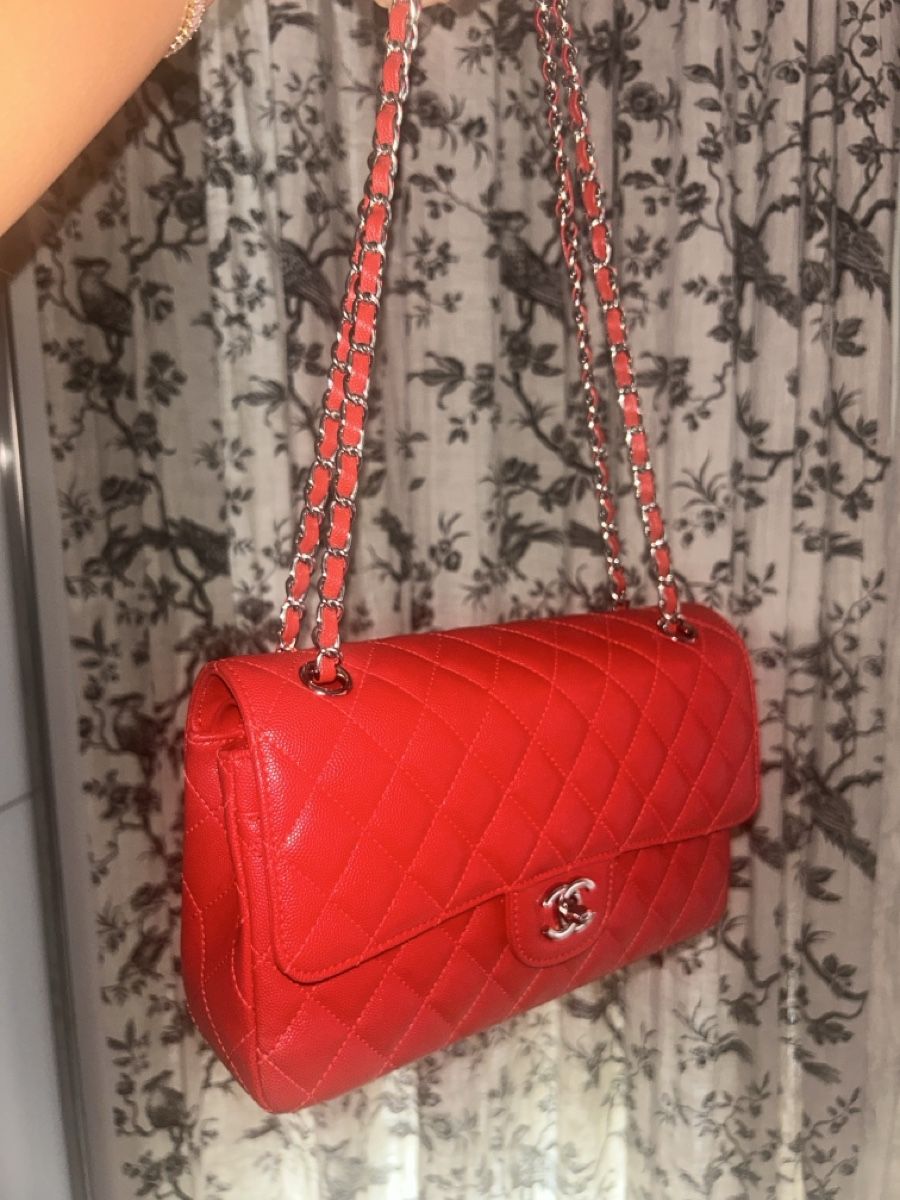 Taschen für Damen: Ch@nel Handtasche gesteppt rot neuwertiger Zustand – Neu (gemäss Beschreibung) aus Luzern von Suneha