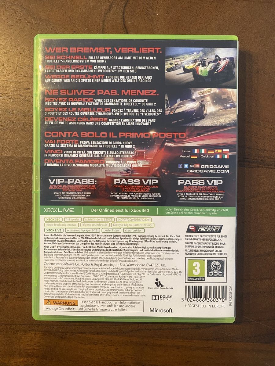 Microsoft Spiele: GRID 2 für Xbox 360 – Gebraucht aus Thunstetten von Virus_33 2