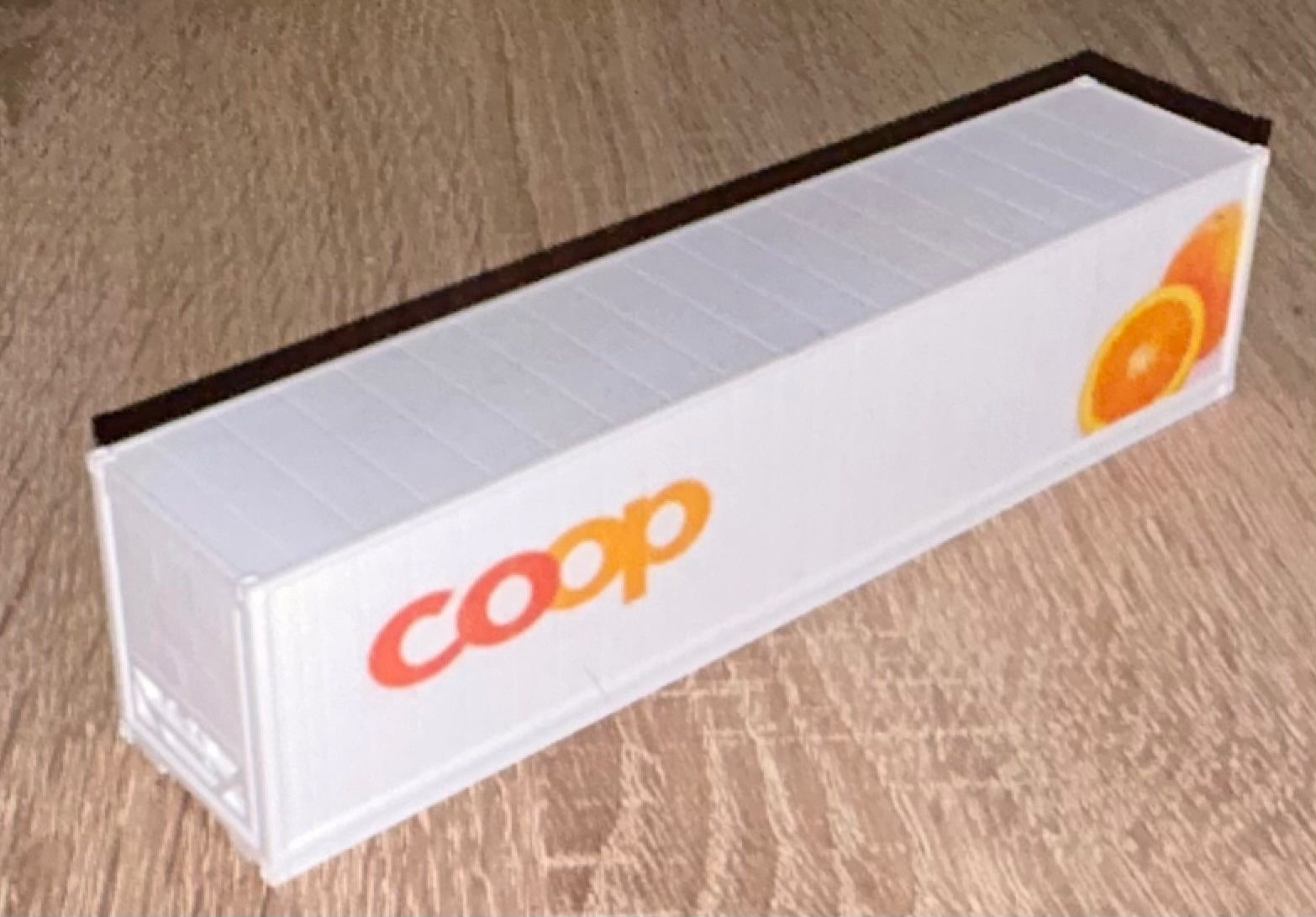 Roco Modellini di ferrovie: 1:87 Coop Kühlcontainer 45ft Orangen – Nuovo e nell'imballaggio originale da Belp venduto da AEMA-Modellbau 1