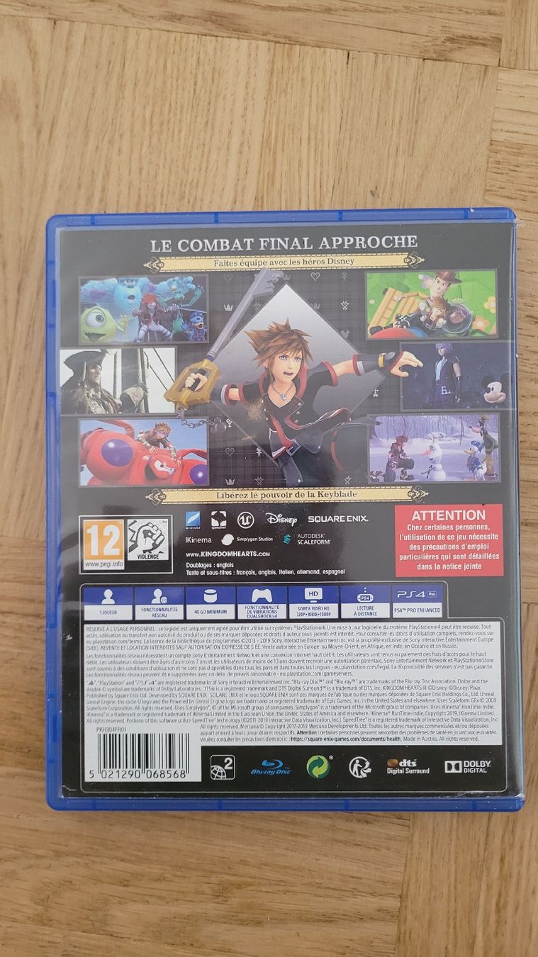 Giochi: Kingdom Hearts III - Jeu PS4 – Usato da Carouge GE venduto da ced_rd2g 1