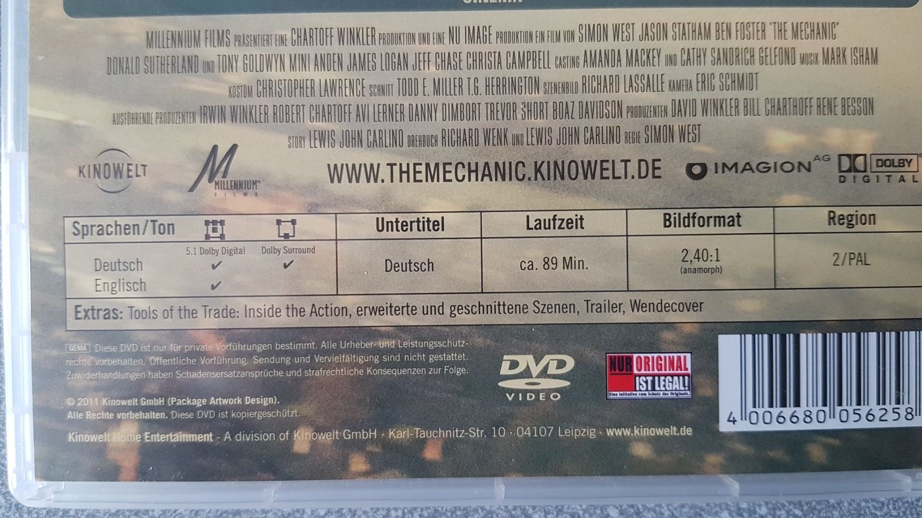Tous les DVDs: DVD The Mechanic – D'occasion à Oetwil am See par fineli2 1