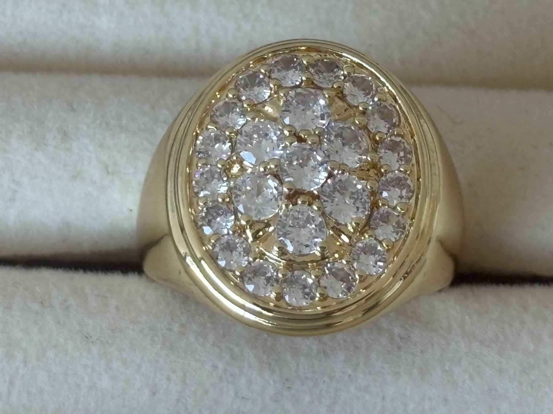 Anelli: Luxus Elegante Gr.19/9 Ring Farbe: Gold/weiss – Nuovo (secondo la descrizione) da Biel-Bienne venduto da Roserosse13 3