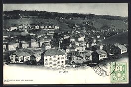 AK Le Locle, Teilansicht, 1904