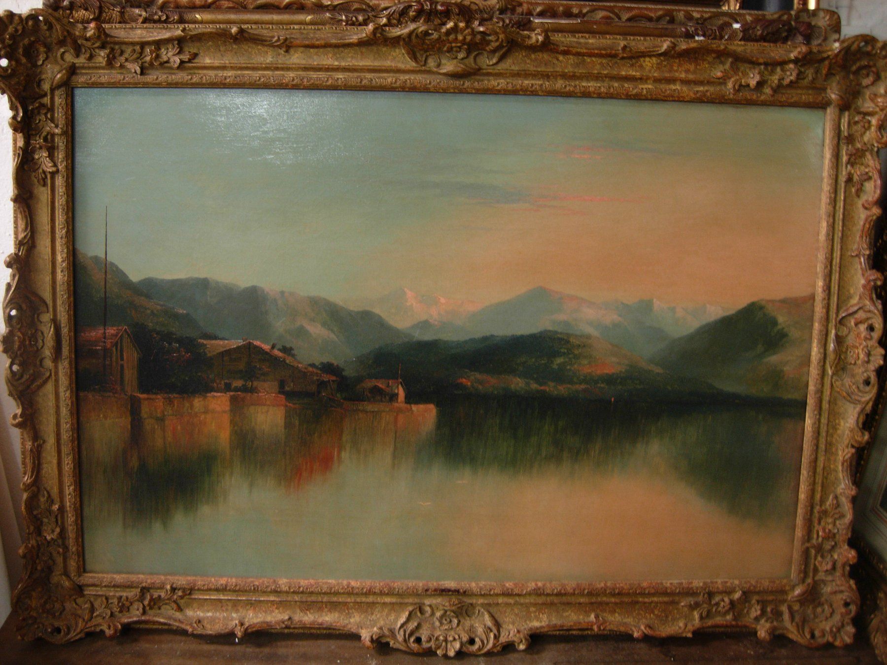 Dipinti: Oberitalienische Seelandschaft 1883 – Usato da Luzern venduto da Lucernauno 1