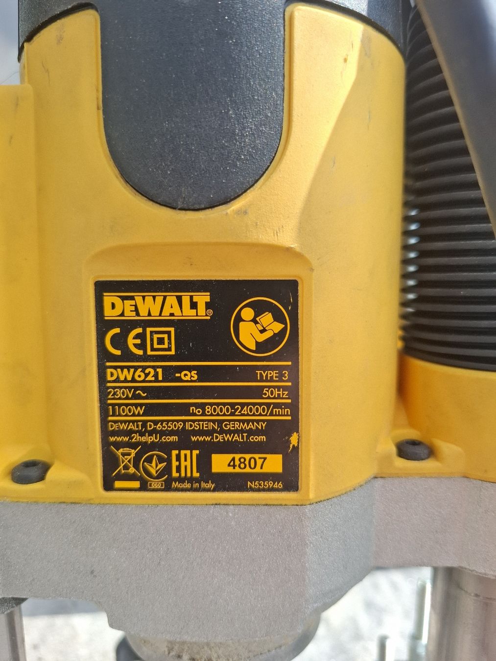 Alle Maschinen: Oberfräse Dewalt DW621 – Defekt aus Alikon von roar02 4