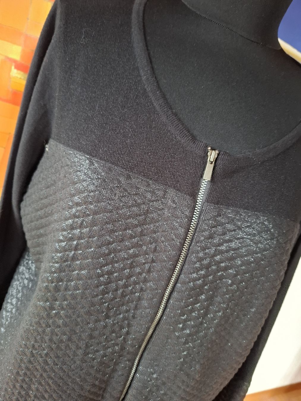 Pullover & Sweatshirts: Pullover Jacket Gr 40 42 DAMEN BASIC Schwarz 1008 Frühling – Gebraucht aus Vinelz von sonnenmond77 2