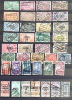 Belgien - Briefmarken Lot  Eisenbahnmarken