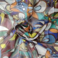 Designer Seide Seta Silk Stoff 2x1.30m Organza