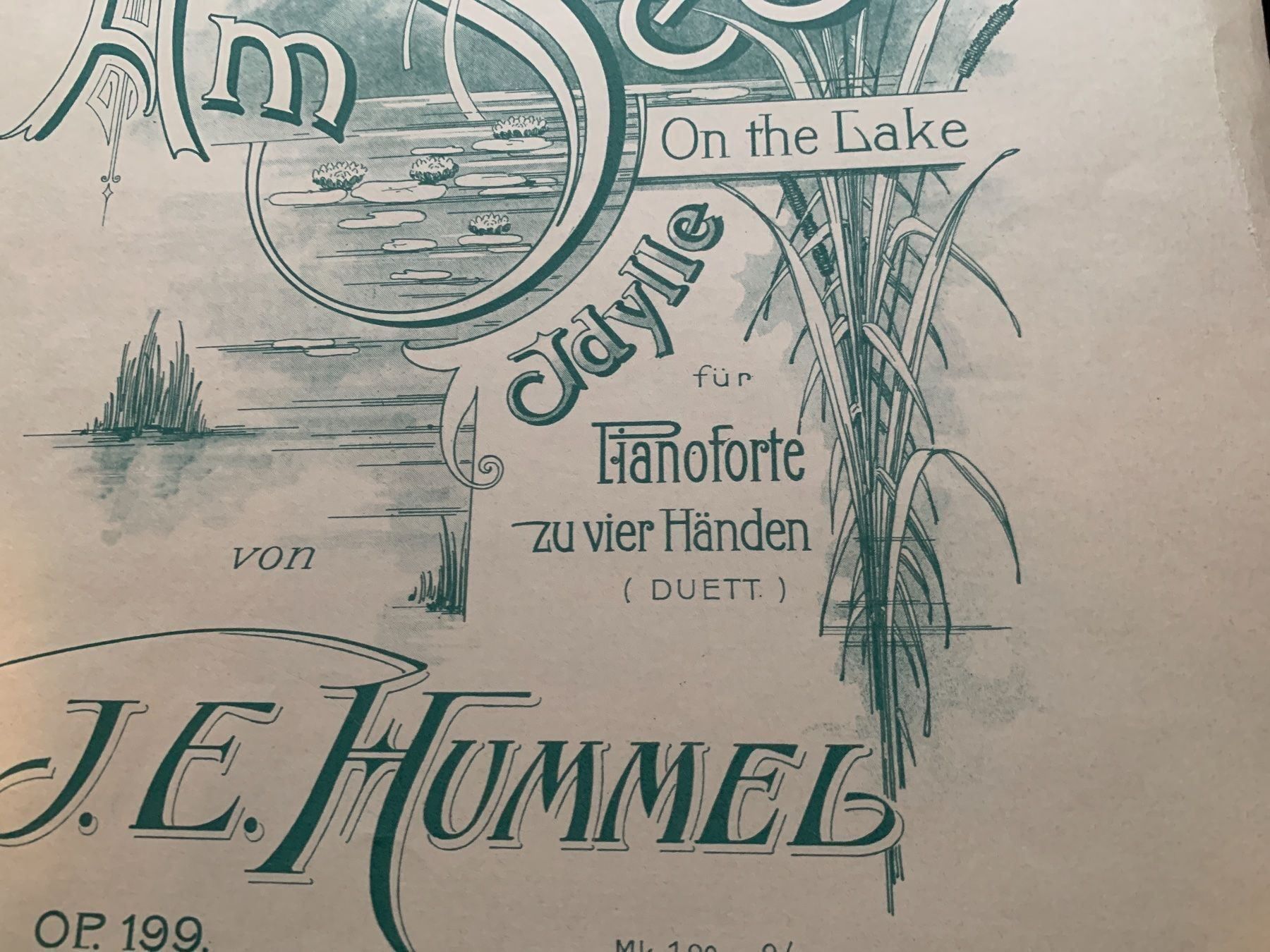 Musikinstrumente: Klaviernoten J.E. Hummel  4 Hände – Gebraucht aus Oberweningen von Ardnas89 1