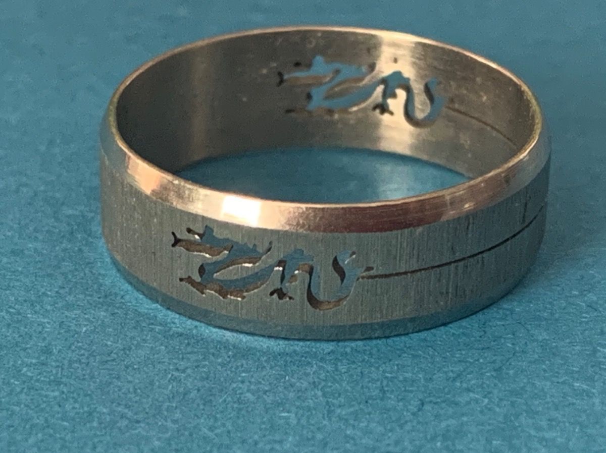 Anelli: Edelstahlring herrenring DRAGON (70) – Usato da Dittingen venduto da Bijoubelle 1